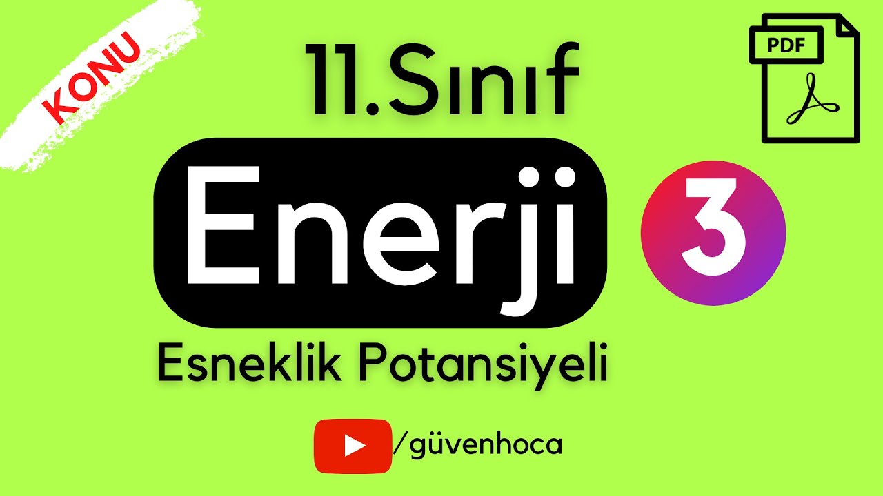 Enerji - 3 Konu Anlatımı Esneklik Potansiyeli | 11.Sınıf | PDF | AYT Fizik
