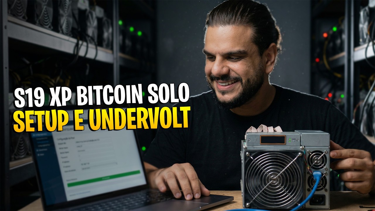 Setup da Antminer S19 XP e primeiro undervolt