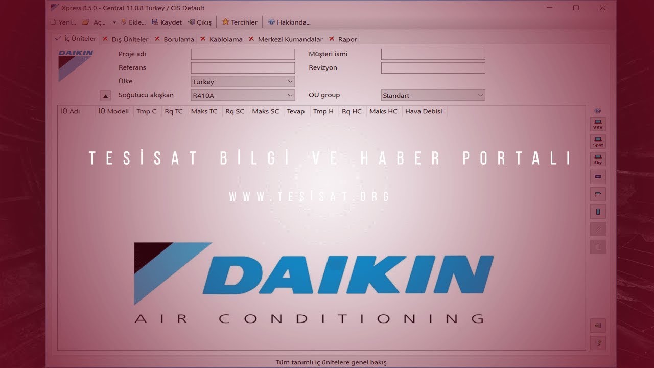 Daikin Vrv Express Program Kullanımı
