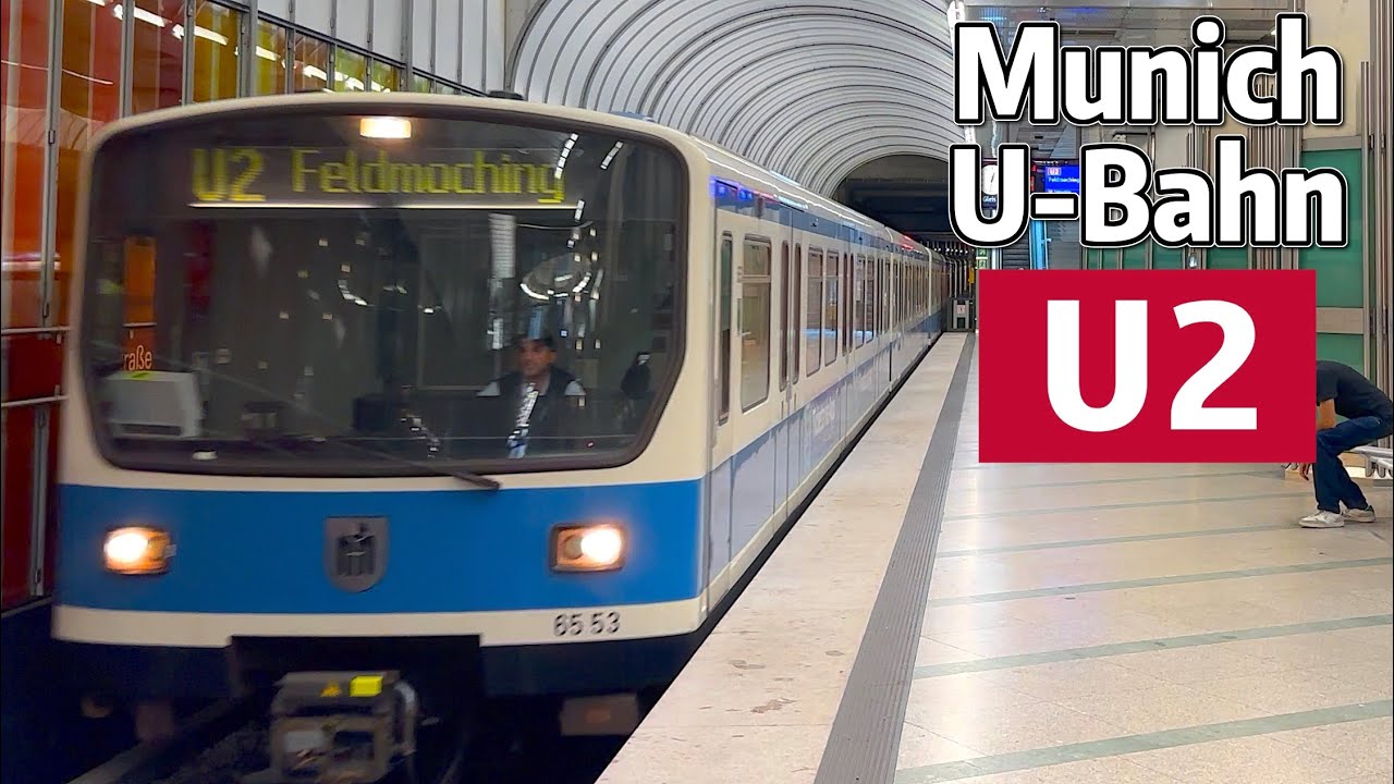 ⁴ᴷ⁶⁰ Exploring Munich U-Bahn Line U2