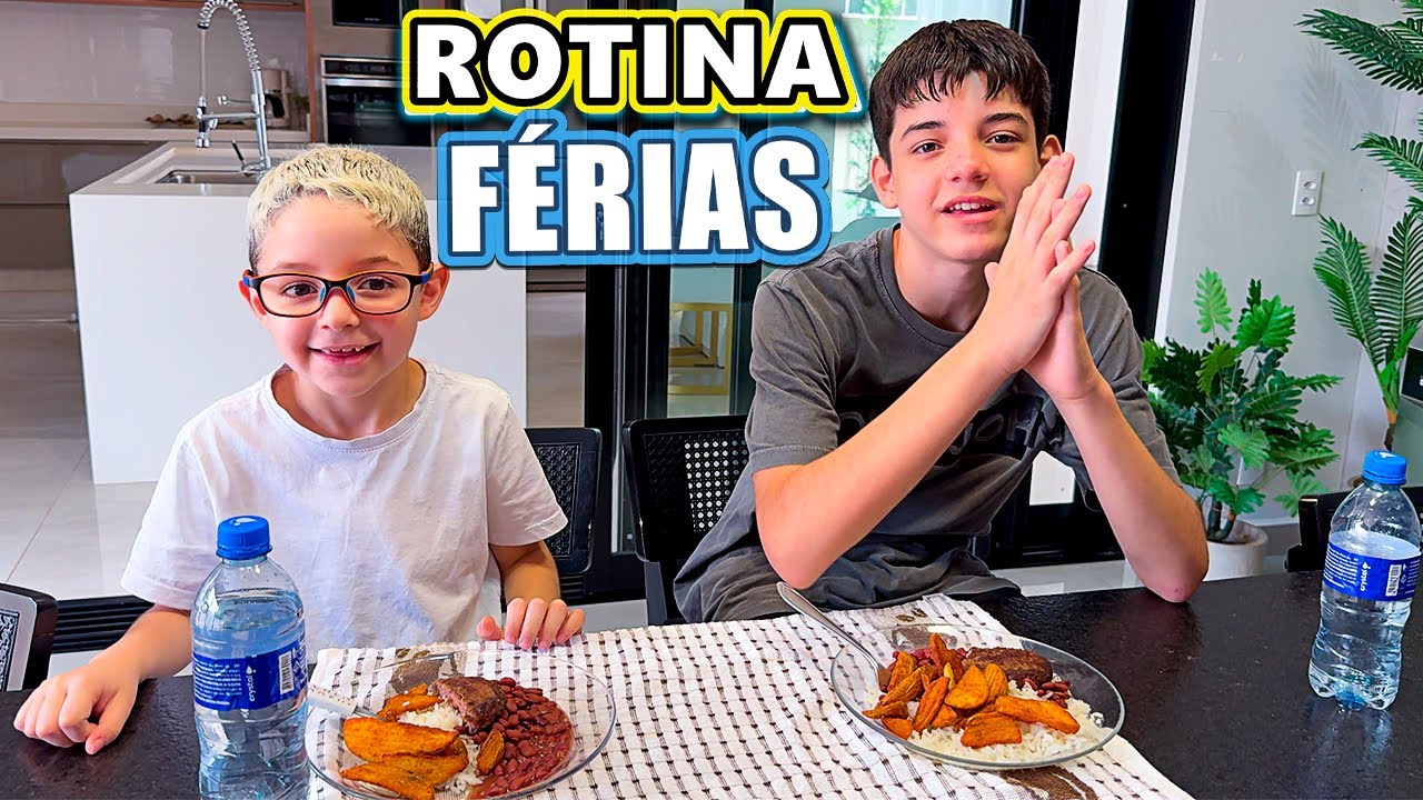 NOSSA ROTINA NAS FÉRIAS Piero Start & Breninho!