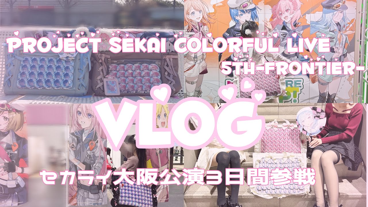 【プロセカ】セカライ5th大阪公演全通vlog🧸💘【セカライ】