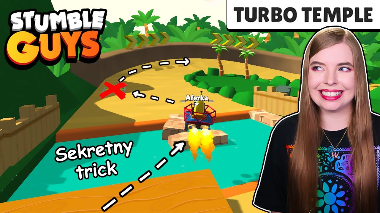 TESTUJĘ TRICKI NA NOWEJ MAPIE *TURBO TEMPLE* 🤩 Stumble Guys