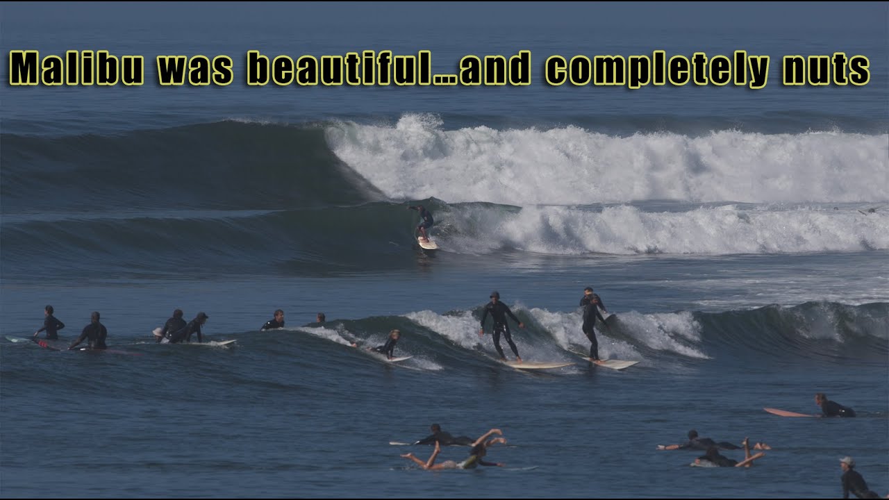 June Malibu Surfing: Good Waves, Classic Chaos