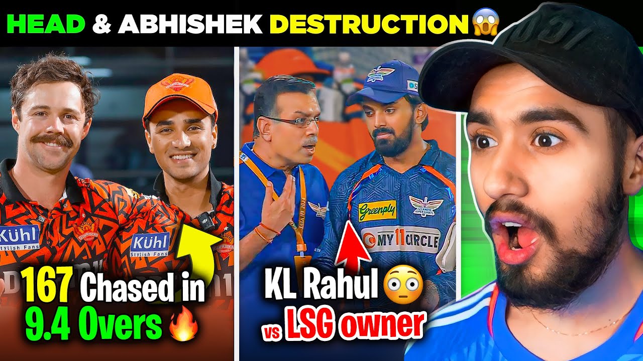 TABAHI MACHADI! 🔥 Travis Head & Abhishek Batting | KL Rahul vs LSG owner 👀 | SRH vs LSG