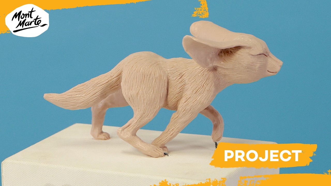 How to sculpt a fennec fox with polymer clay - Free sculpting tutorial