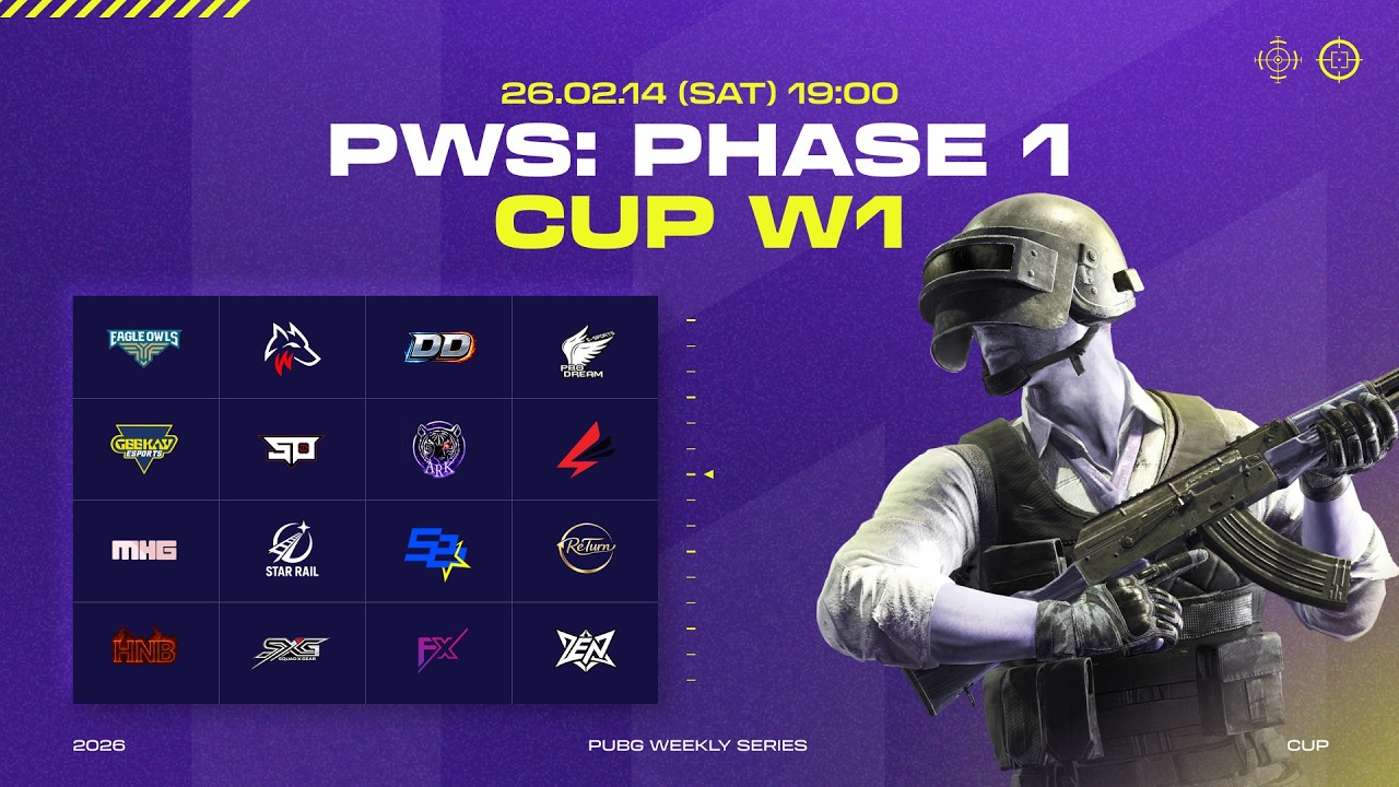 QUALIFIERS CUP WEEK 1 ⎮ 2026 PWS [배틀그라운드] [배그]