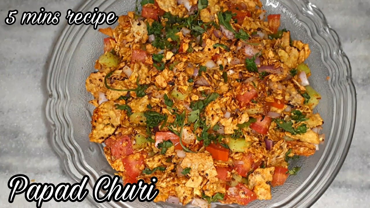 Papad Churi | Rajasthani Papad Churi Recipe | Quick Snack Recipe