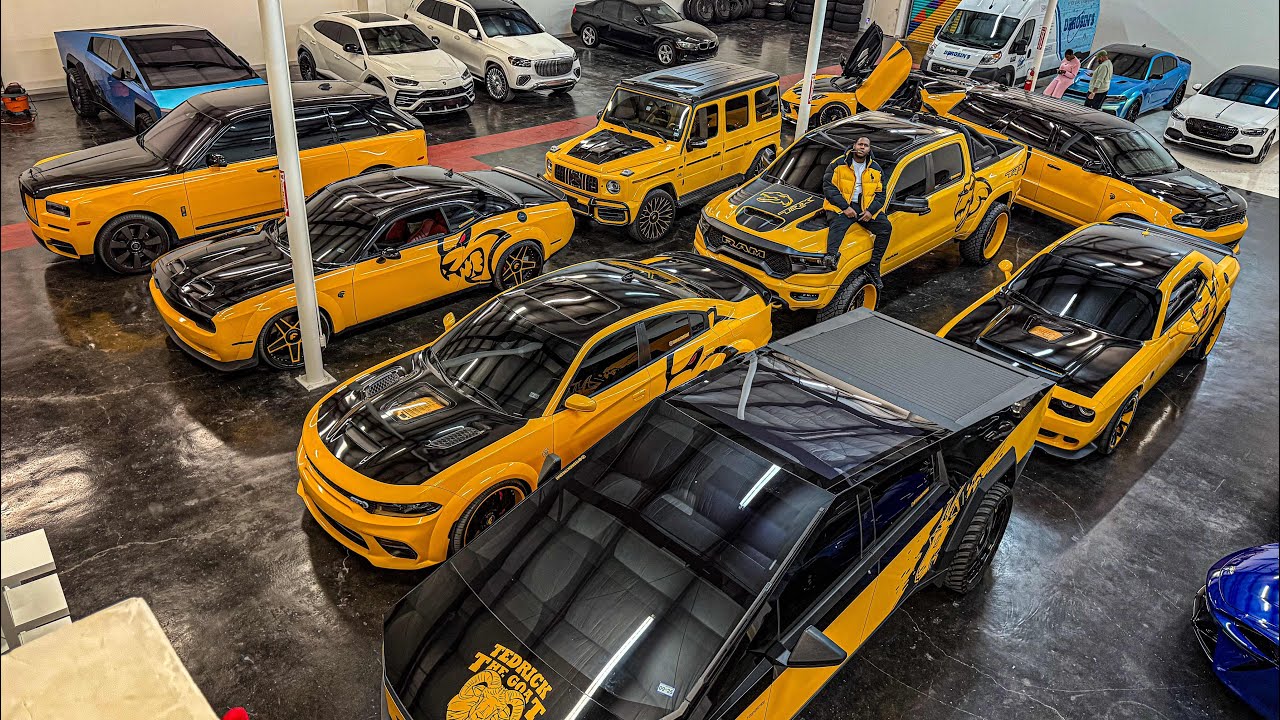 This is what a 15 Million Dollar line up of cars look like 😳🔥