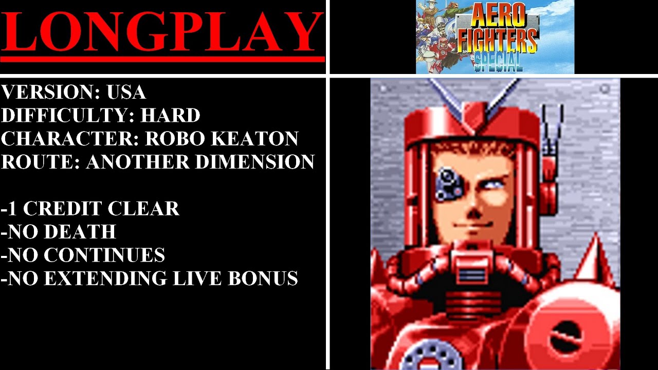 Aero Fighters Special [USA] (Arcade) - (Longplay - Robo Keaton | Hard | Another Dimension Route)