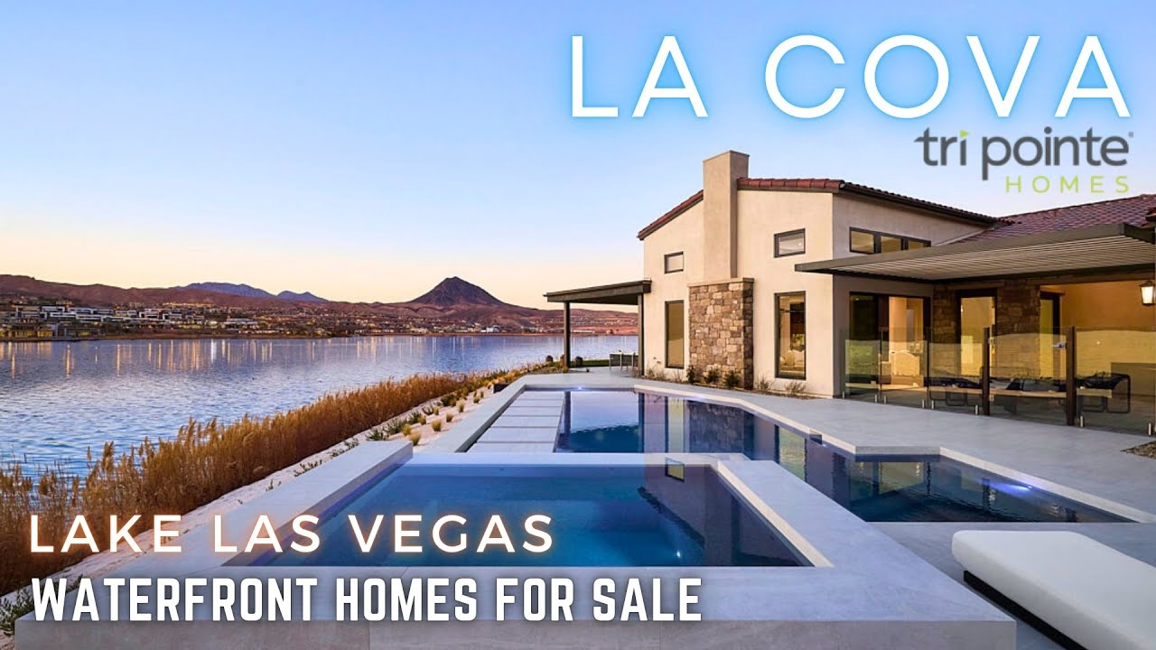 Touring $2M+ Lakefront Luxury New Homes for Sale at La Cova by Tri Pointe Homes in Lake Las Vegas