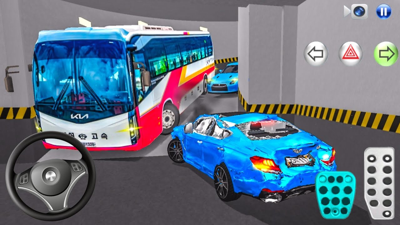 New Crashed car Stuck in Parking Garage - 3D Driving Class - Car Game - 3D Driving Class 2026