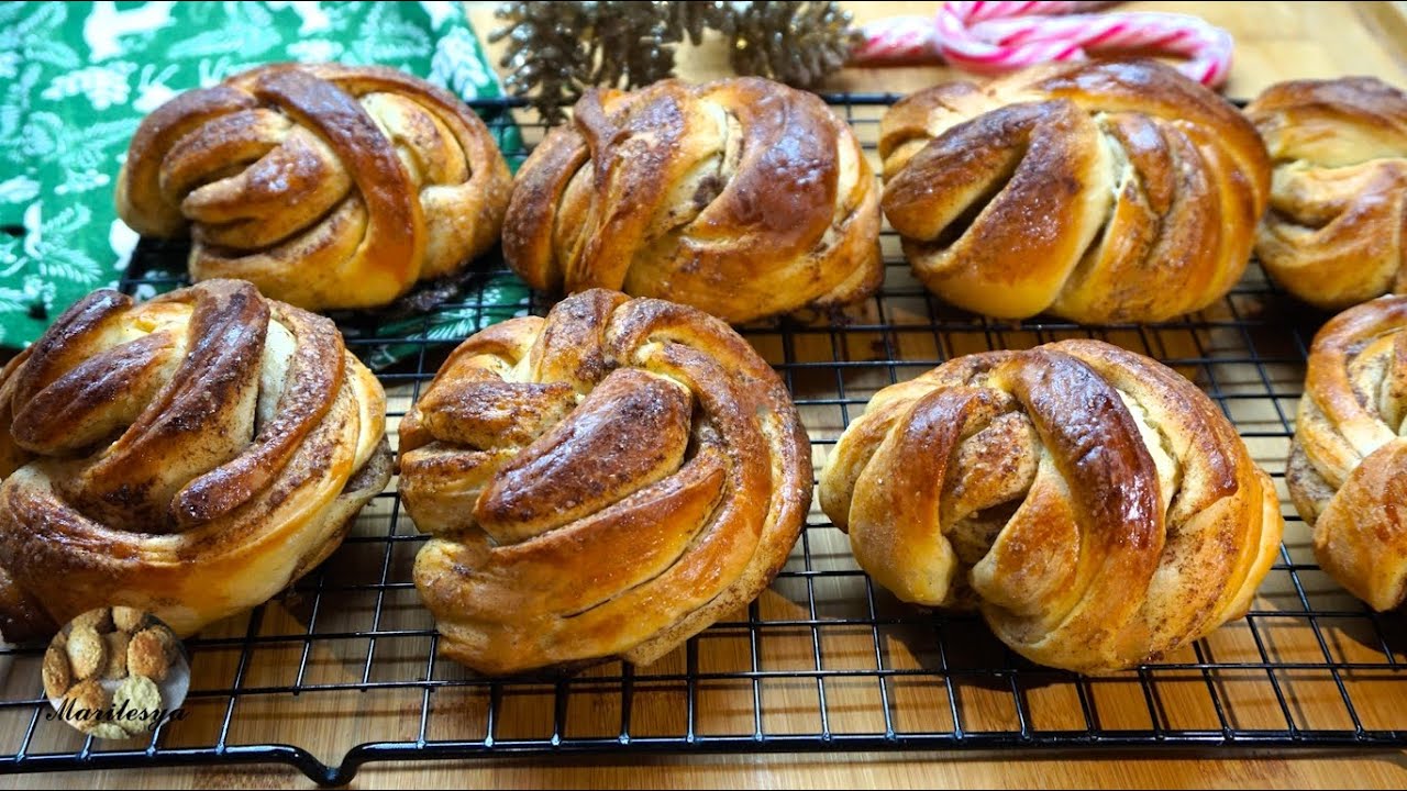 Вкусные Шведские булочки с корицей и кардамоном ⭐Kanelbullar!