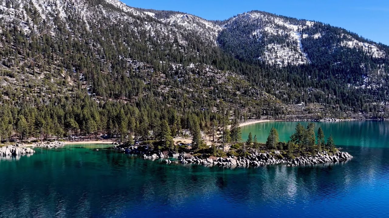 Flying over Lake Tahoe 