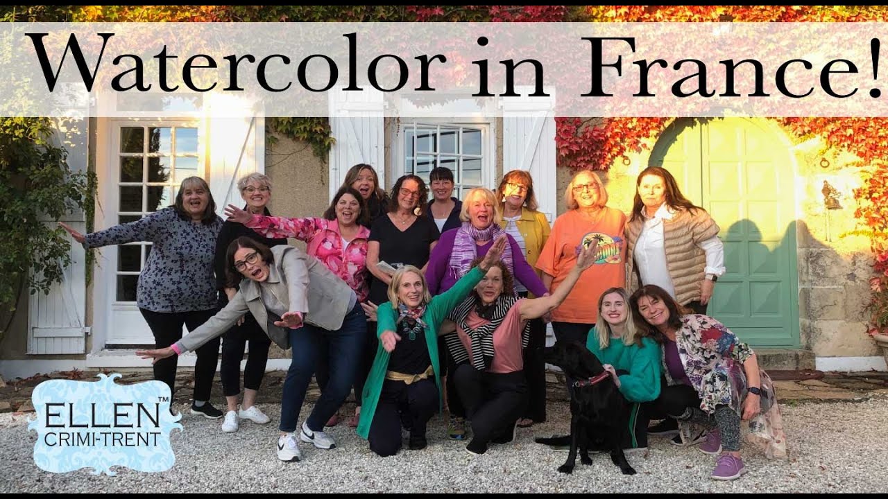 A Look Inside my Watercolor Retreat with UPtrek  in France!