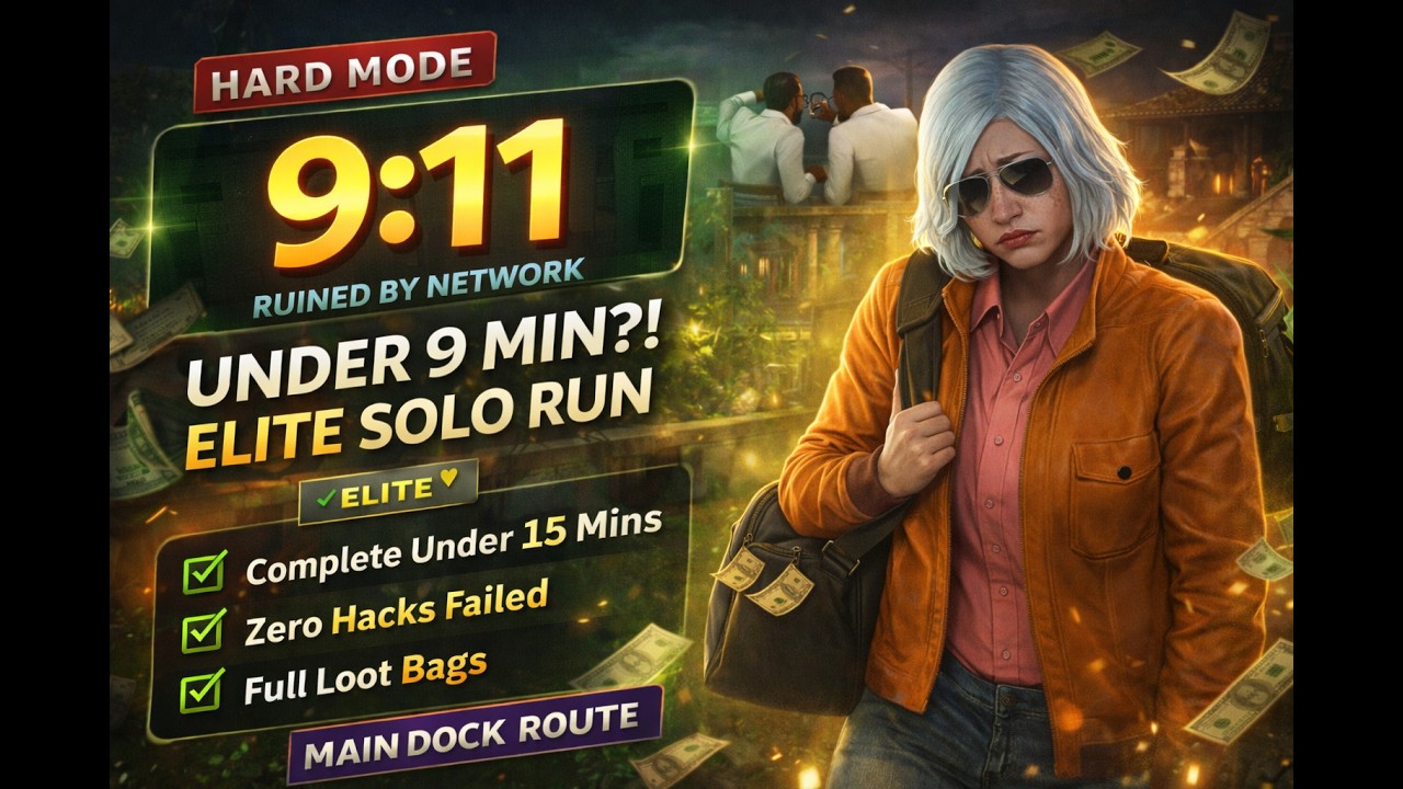 Perfect Run? Cayo Perico Solo Elite (Ruined by Network and Servers) #gta #gtav