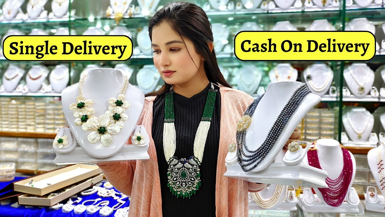 Hyderabad Real Pearls Jewellery Set Pearls Choker Neck Set Charminar Wholesale Ladbazar