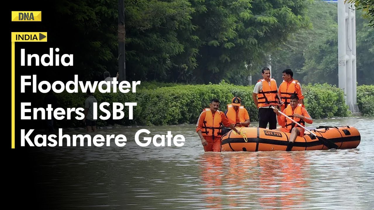 Watch: Floodwaters Of River Yamuna Enter Inter-State Bus Terminal At Kashmere Gate