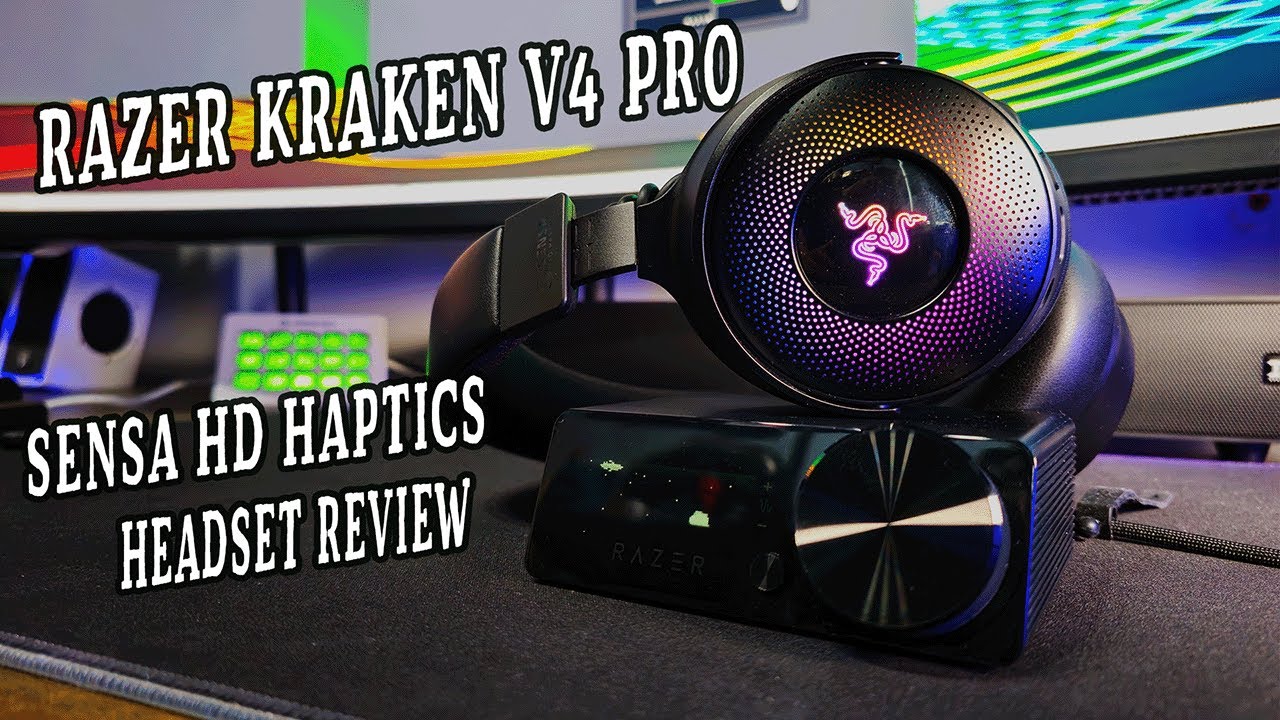 Распаковка и обзор гарнитуры Razer Kraken V4 Pro Sensa HD Haptics