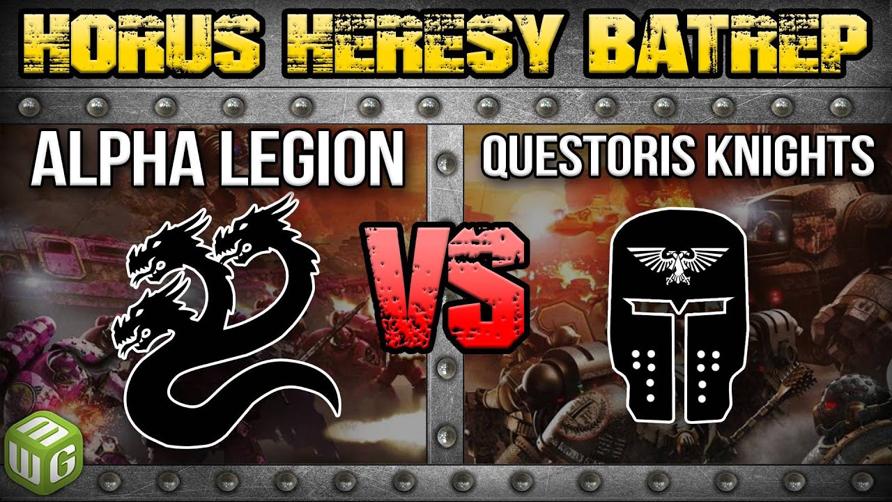 Alpha Legion vs Knights - Horus Heresy 2.0 Battle Report Ep 147