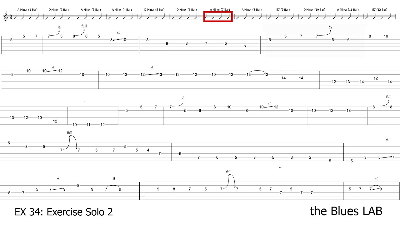EX 34 - Exercise Blues Solo 2