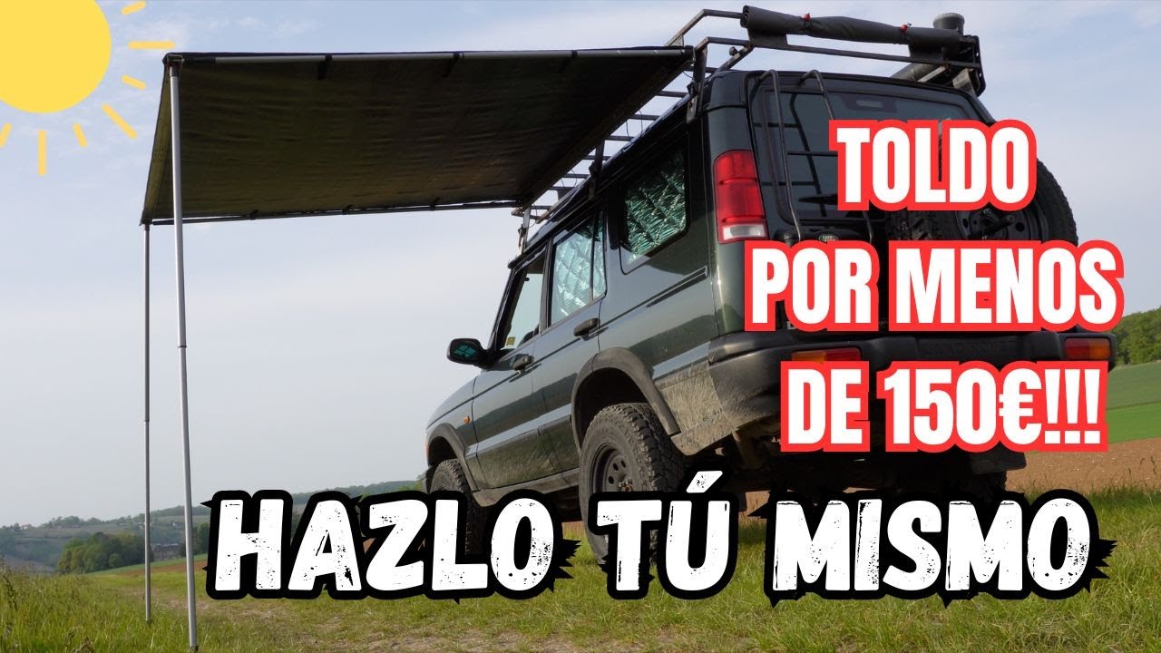 COMO hacer un TOLDO para tu 4X4 CAMPER por menos de 150€!! Te enseño a hacerlo PASO a PASO.