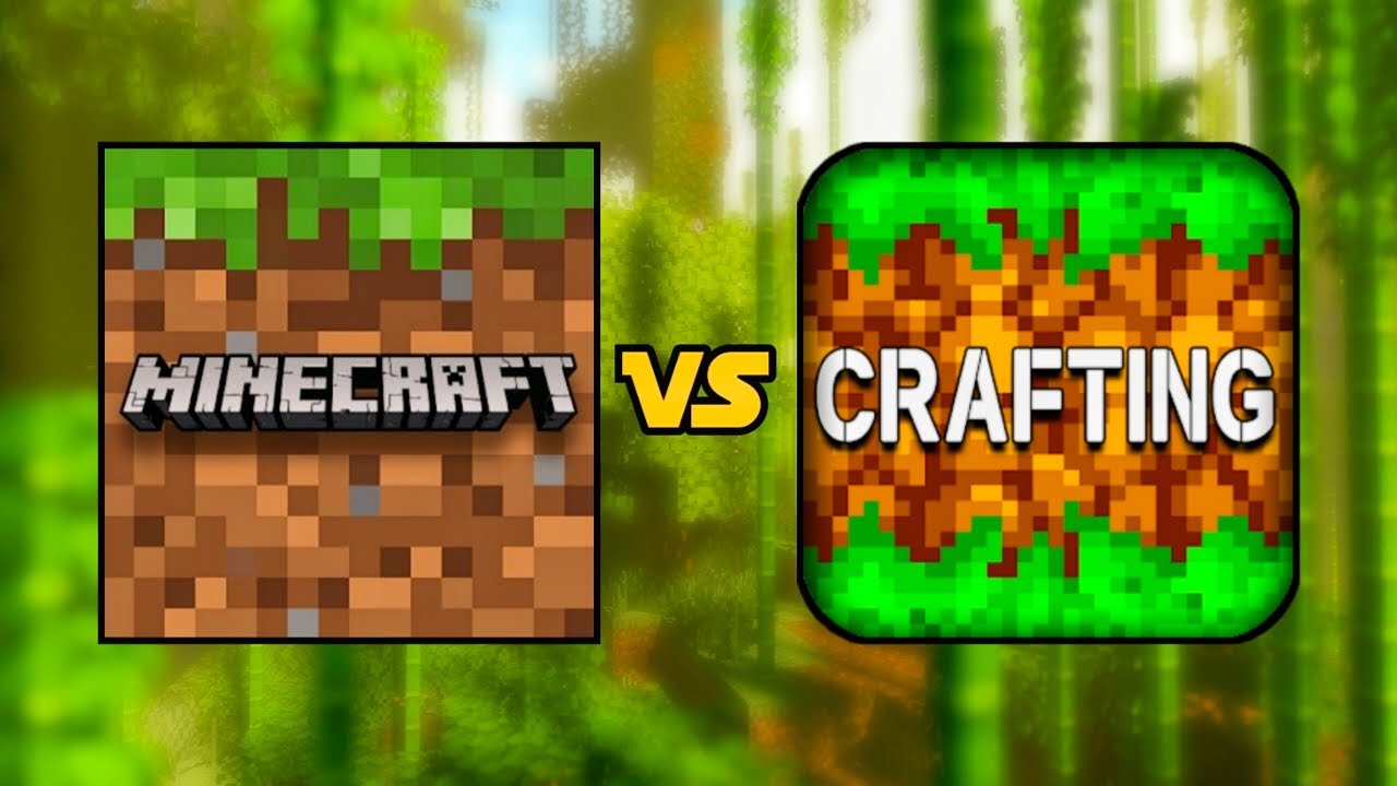 MINECRAFT vs CRAFTING AND BUILDING 