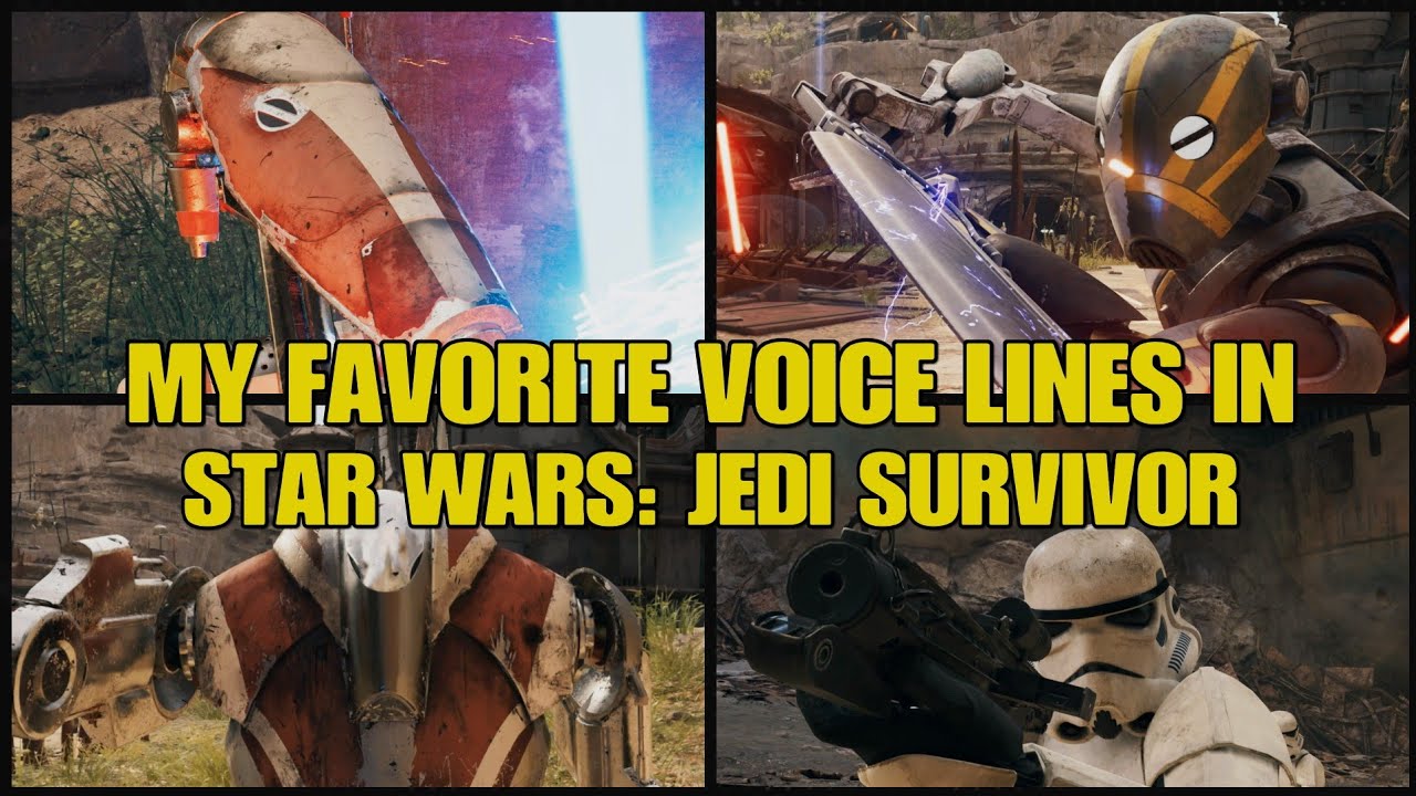 My favorite voice lines in Star Wars: Jedi Survivor