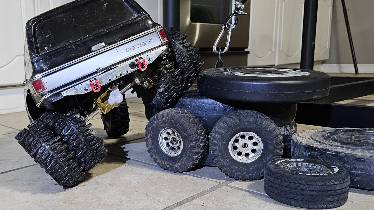 Xhausted is live! late night headlight taillights flashlight obstacle rock crawl k5 trx4 rc traxxas
