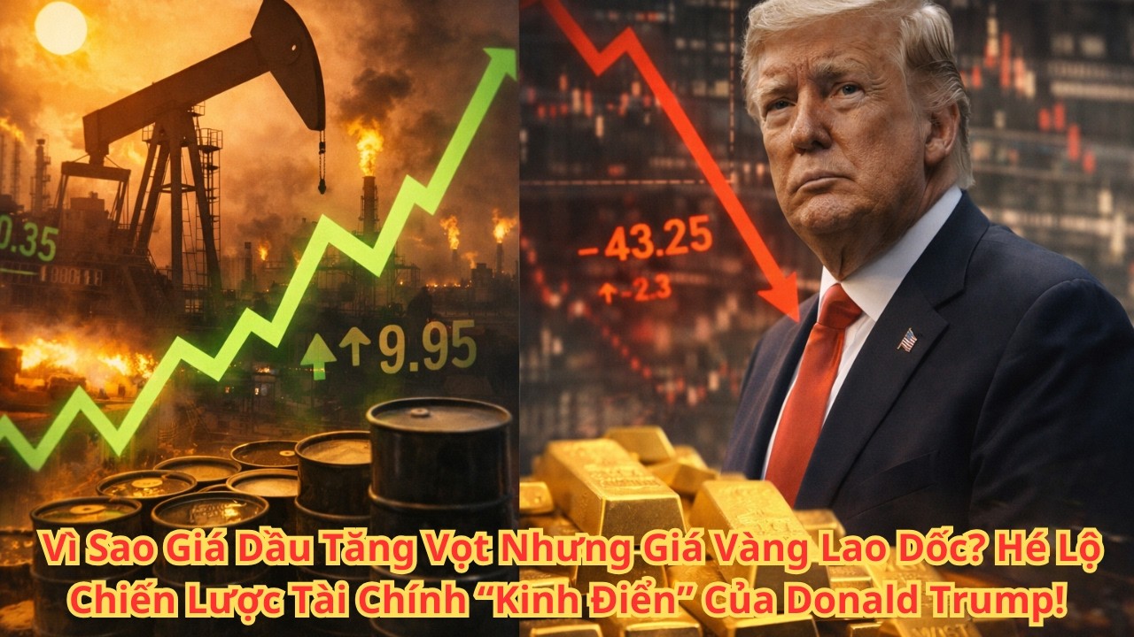 Vì Sao Giá Dầu Tăng Vọt Nhưng Giá Vàng Lao Dốc?Hé Lộ Chiến Lược Tài Chính“Kinh Điển”Của Donald Trump