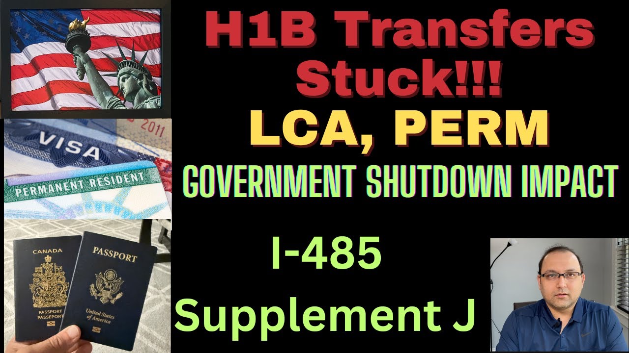 Переводы по H1B приостановлены из-за LCA. Когда следует подавать Дополнение J к форме I-485?