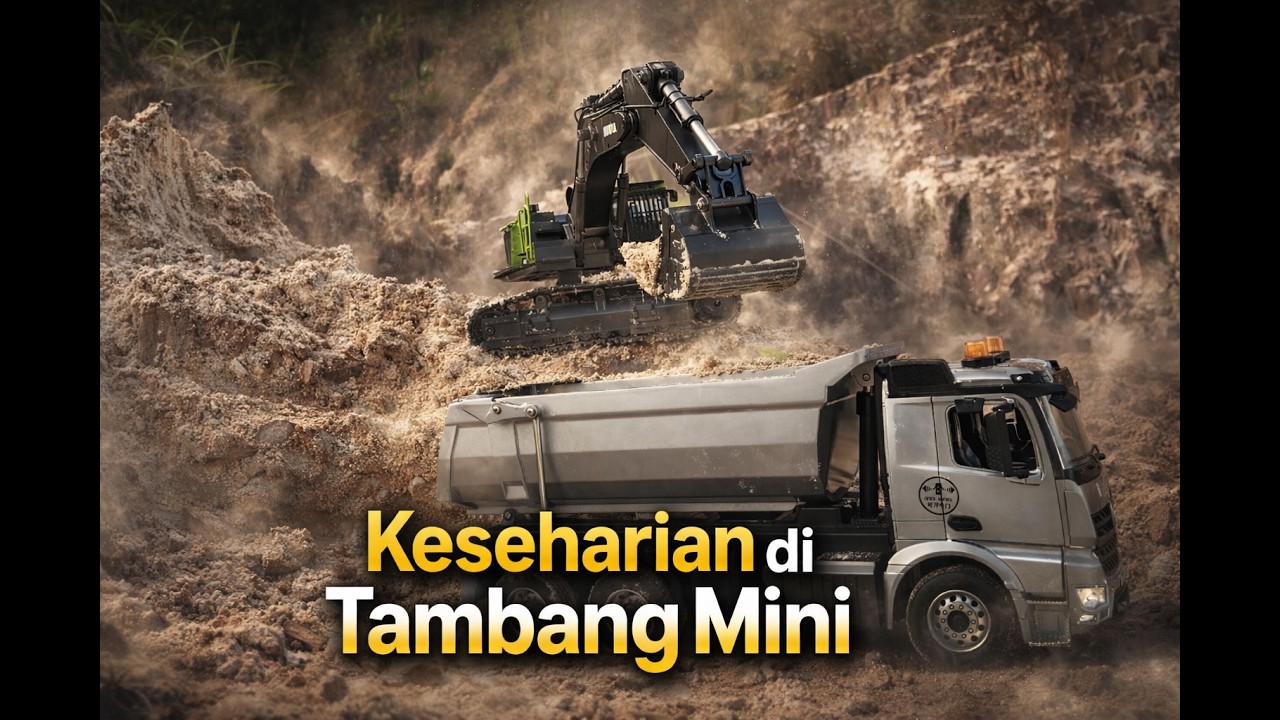 Eps. 03 | Keseharian di Tambang Mini 👷 (Part1) | Loading & Dumping RC