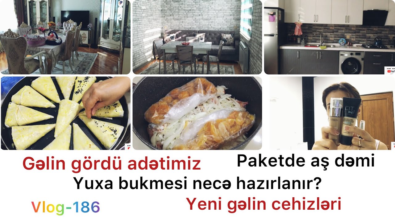 YENİ GƏLİN CEHİZLƏRİ | GƏLİN GÖRDÜ ADƏTİMİZ | YUXA BÜKMƏSININ HAZIRLANMASI | #vlog -186 #yenigelin
