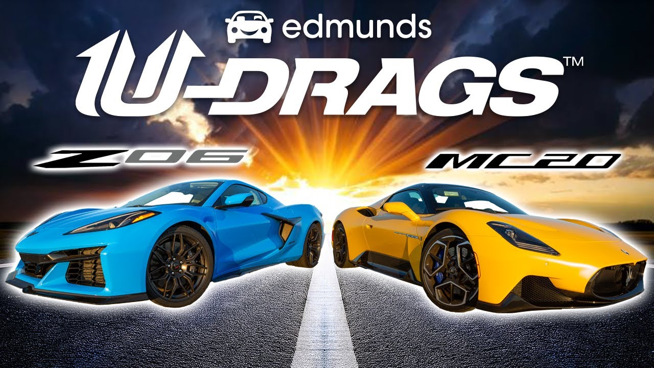 U-DRAGS RACE: Chevrolet Corvette Z06 vs. Maserati MC20 Cielo | Handling, Quarter Mile & More