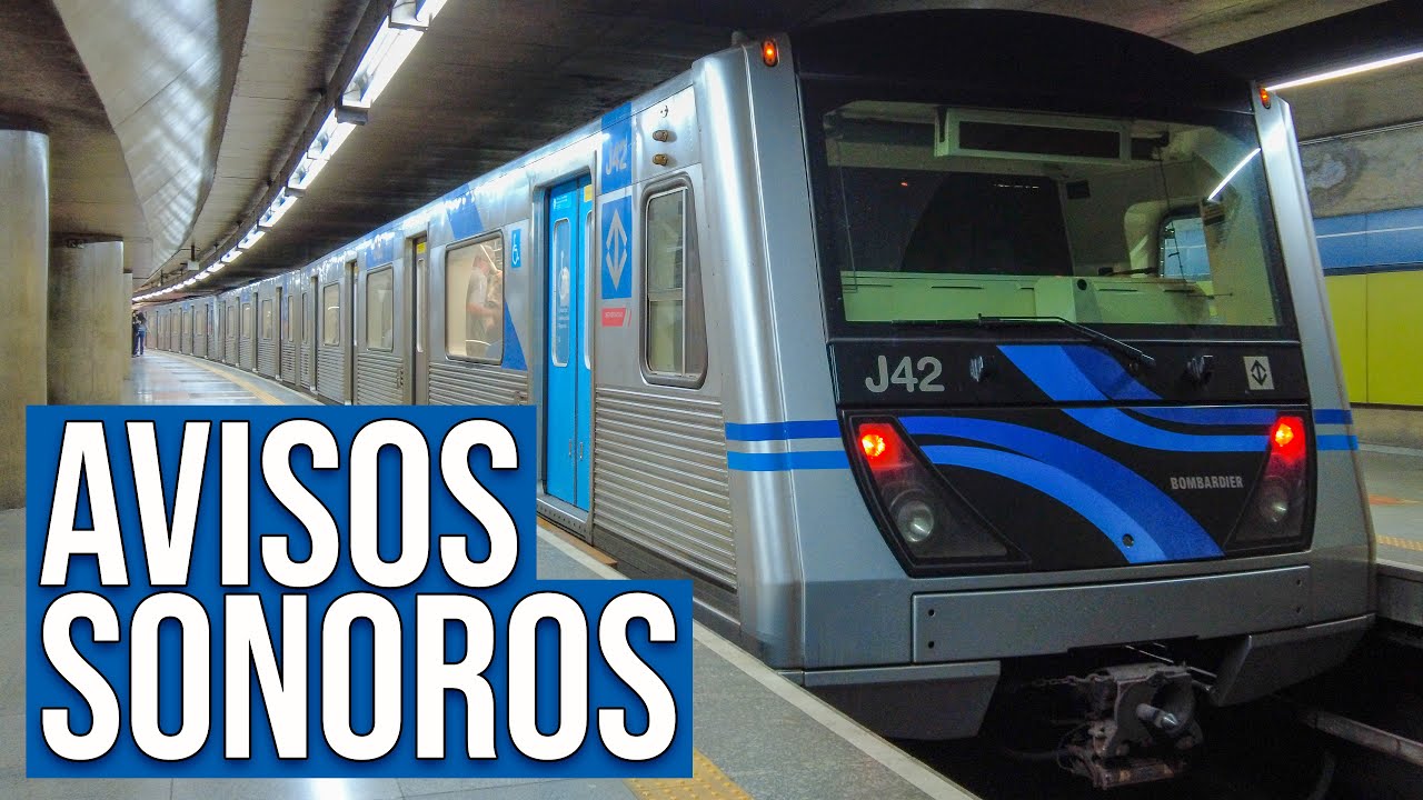 Metrô de SP - Todos os Avisos Sonoros dos Trens - Atualizado 2022