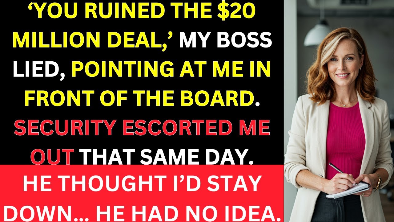 My Boss Sold Me Out to Save Himself &mdash; I Exposed His Secrets Until He Lost Everything