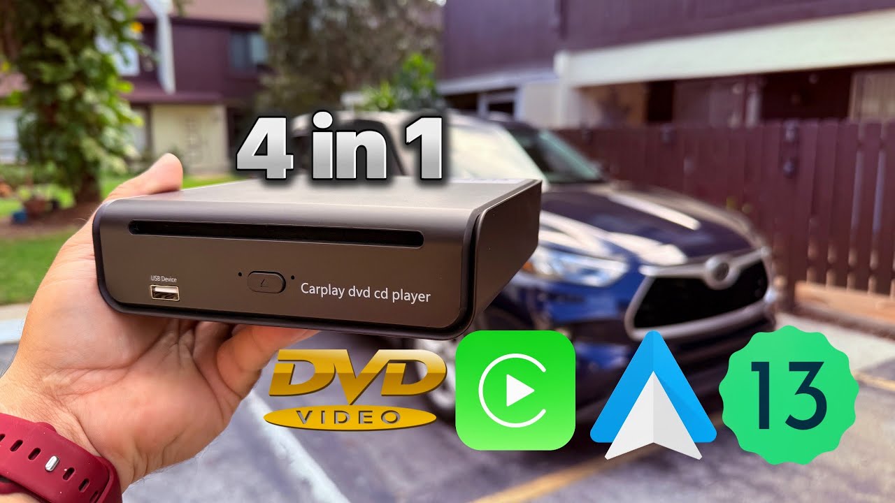 Ultimate [4 in 1] Car Dongle | DVD & CD | Android & Wireless CarPlay | Android Auto!
