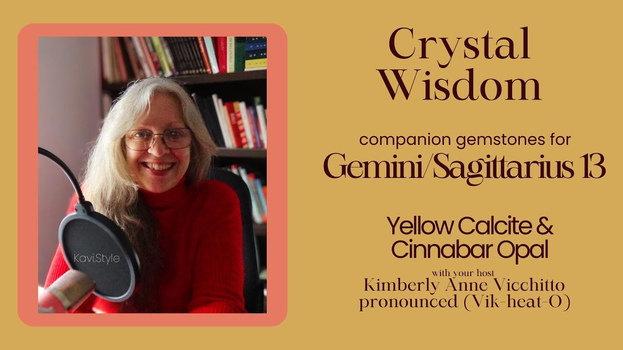 Yellow Calcite & Cinnabar Crystal Gemstone YouTube Meaning Gemini Sagittarius 13