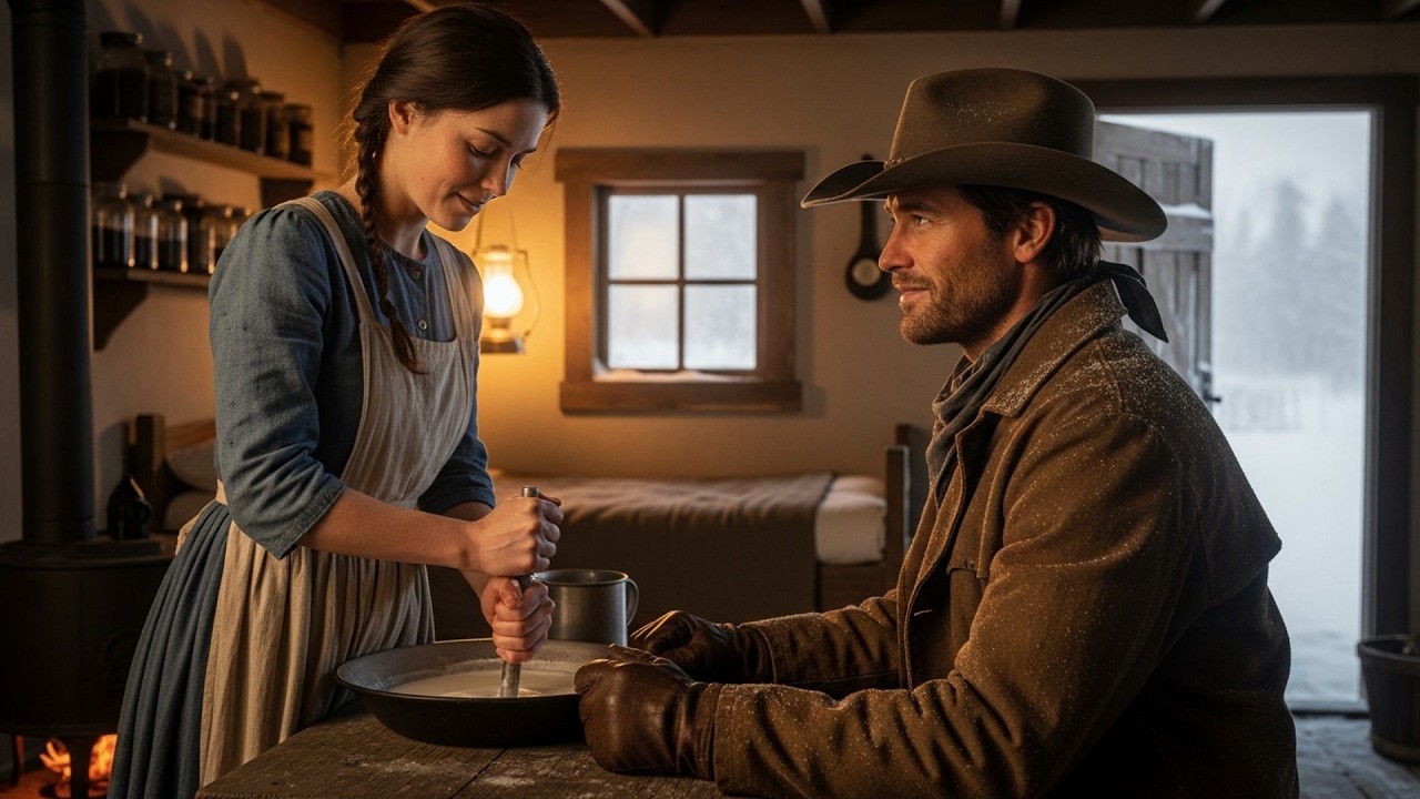 She Was The Woman Who Could Make Butter In A Blizzard, The Cowboy Watched Her Work And Fell In Love