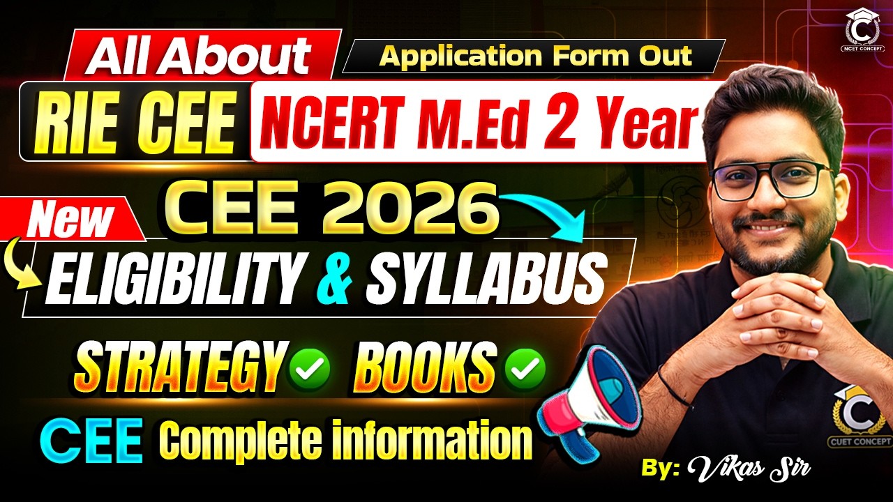 All About RIE CEE/NCERT (2 Year) M.Ed 2026 New Syllabus & Eligibility ✅ Strategy & Books👍RIE 2026
