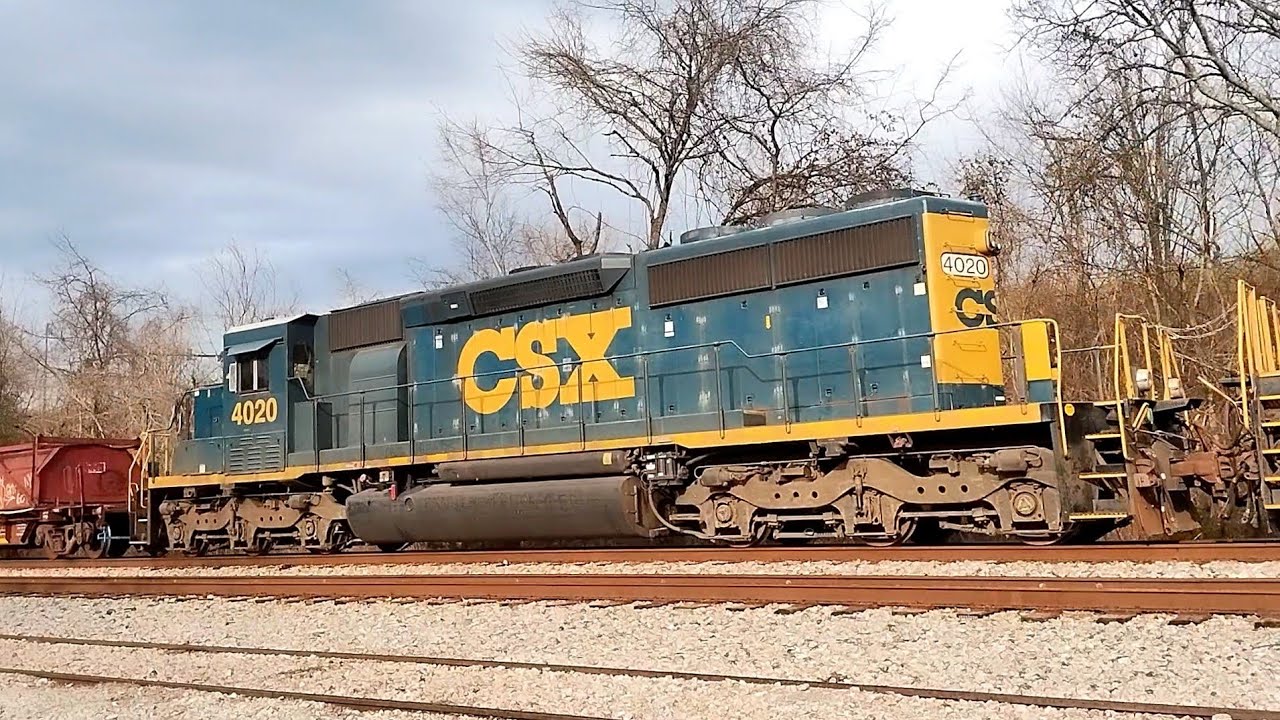CSX Southbound General Manifest M521 w/ SD40-3 & DPU Brentwood, TN 02/21/26
