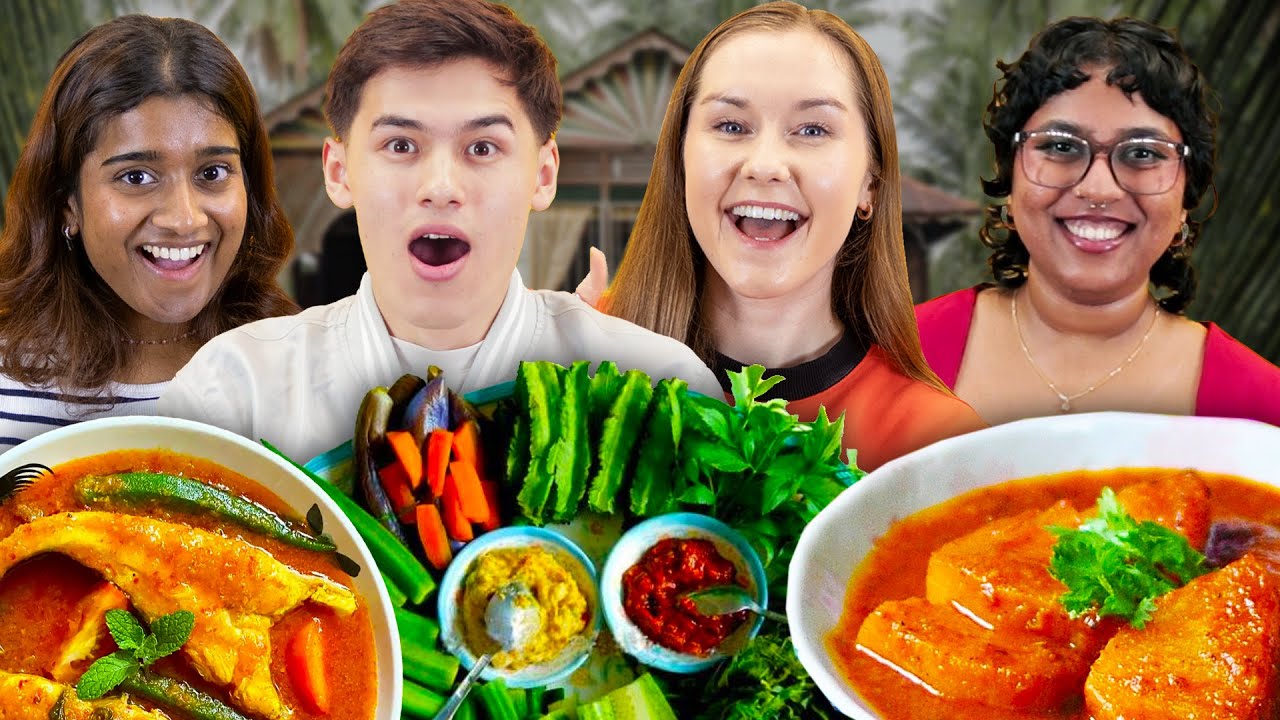 Иностранцы пробуют Lauk Kampung (при участии @AlanaDunsmore)