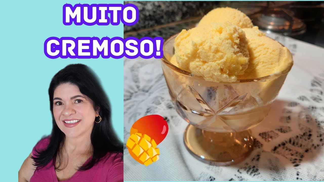 SORVETE DE MANGA MUITO CREMOSO