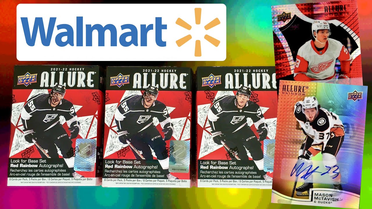 RETAIL EXCLUSIVE PARALLELS! - 2021-22 Upper Deck Allure Hockey Walmart Retail Blaster Box Break x3