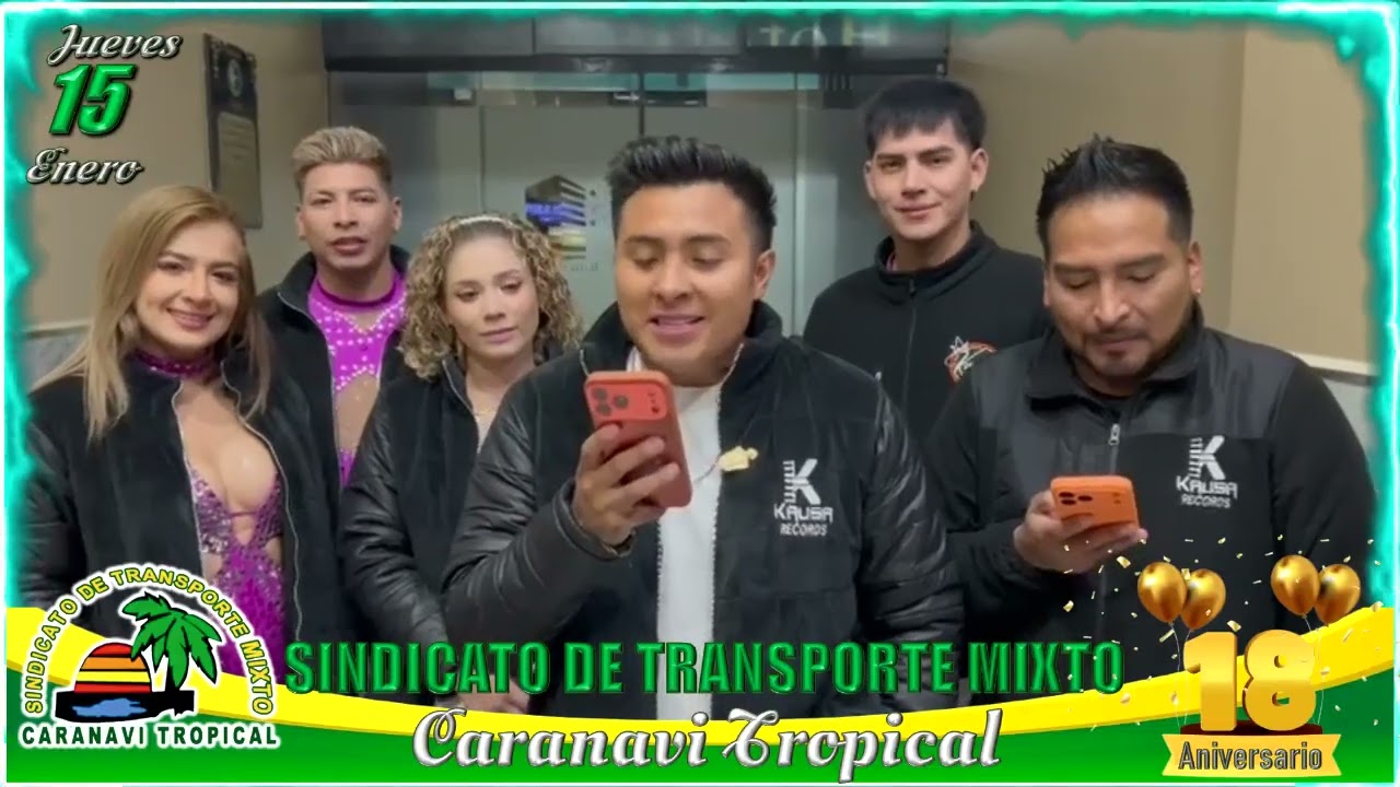 INVITACIÓN ANIVERSARIO SINDICATO DE TRANSPORTE MIXTO CARANAVI TROPICAL 2026