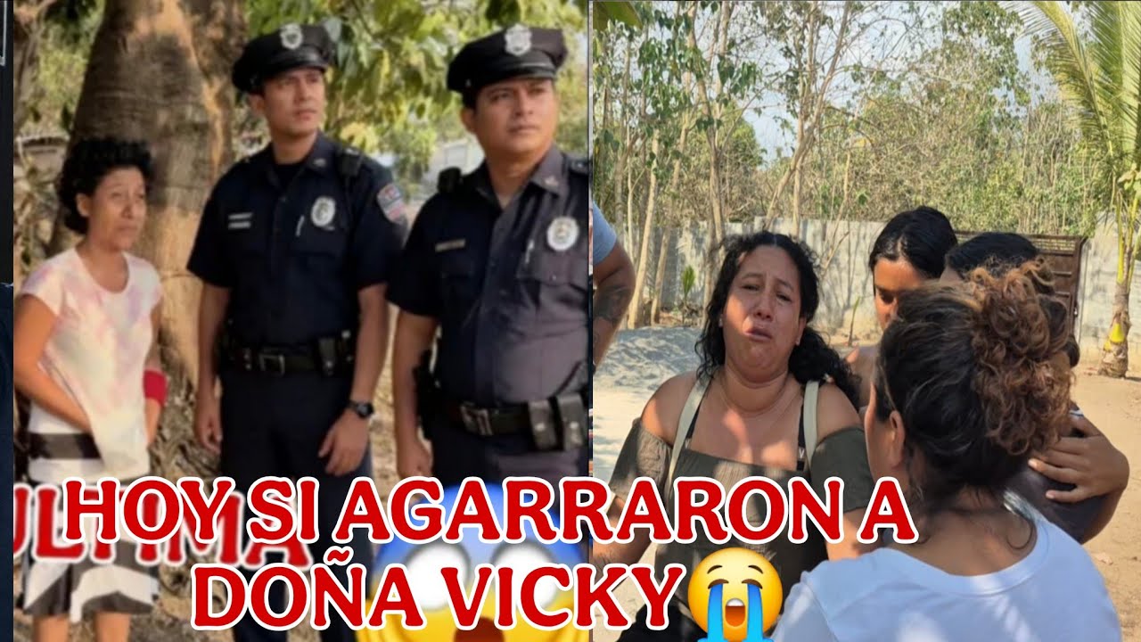 URGENTE Los policías agarraron a DOÑA VICKY//KARINA llego llorando a decir
