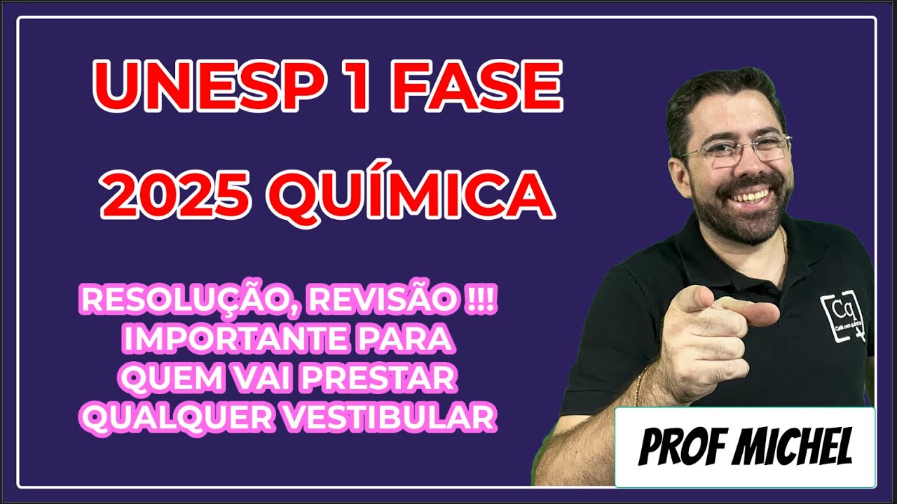 Química Unesp 1 fase completa