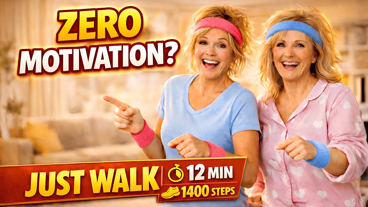 No Motivation? Just Walk With Me for 12 Minutes | Feel Better & Burn Calories at Home