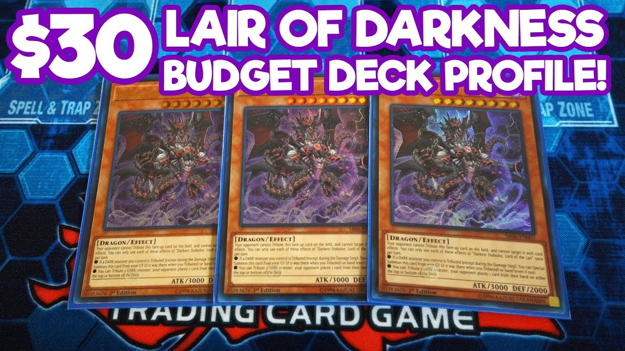 Yu-Gi-Oh! $30 Budget Lair of Darkness Deck Profile! 3x Structure Decks!