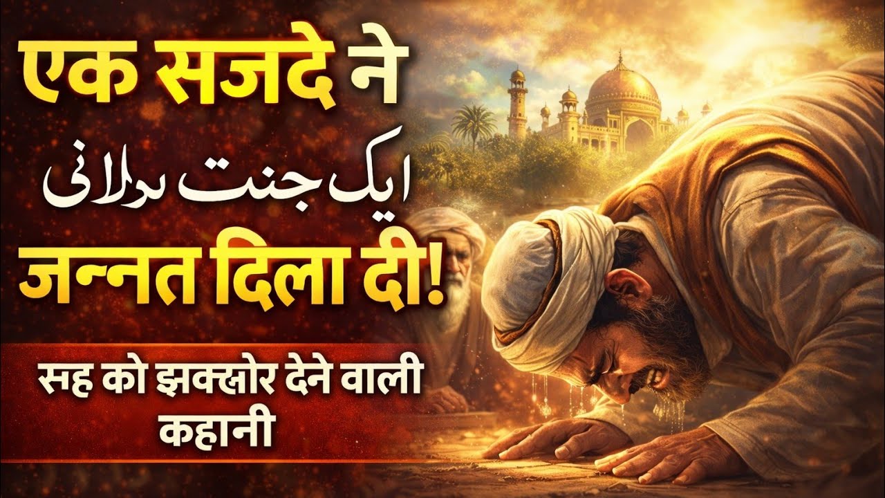 एक सजदे ने जन्नत दिला दी | गुनाहगार की ऐसी तौबा कि आखिरत बदल गई 😢